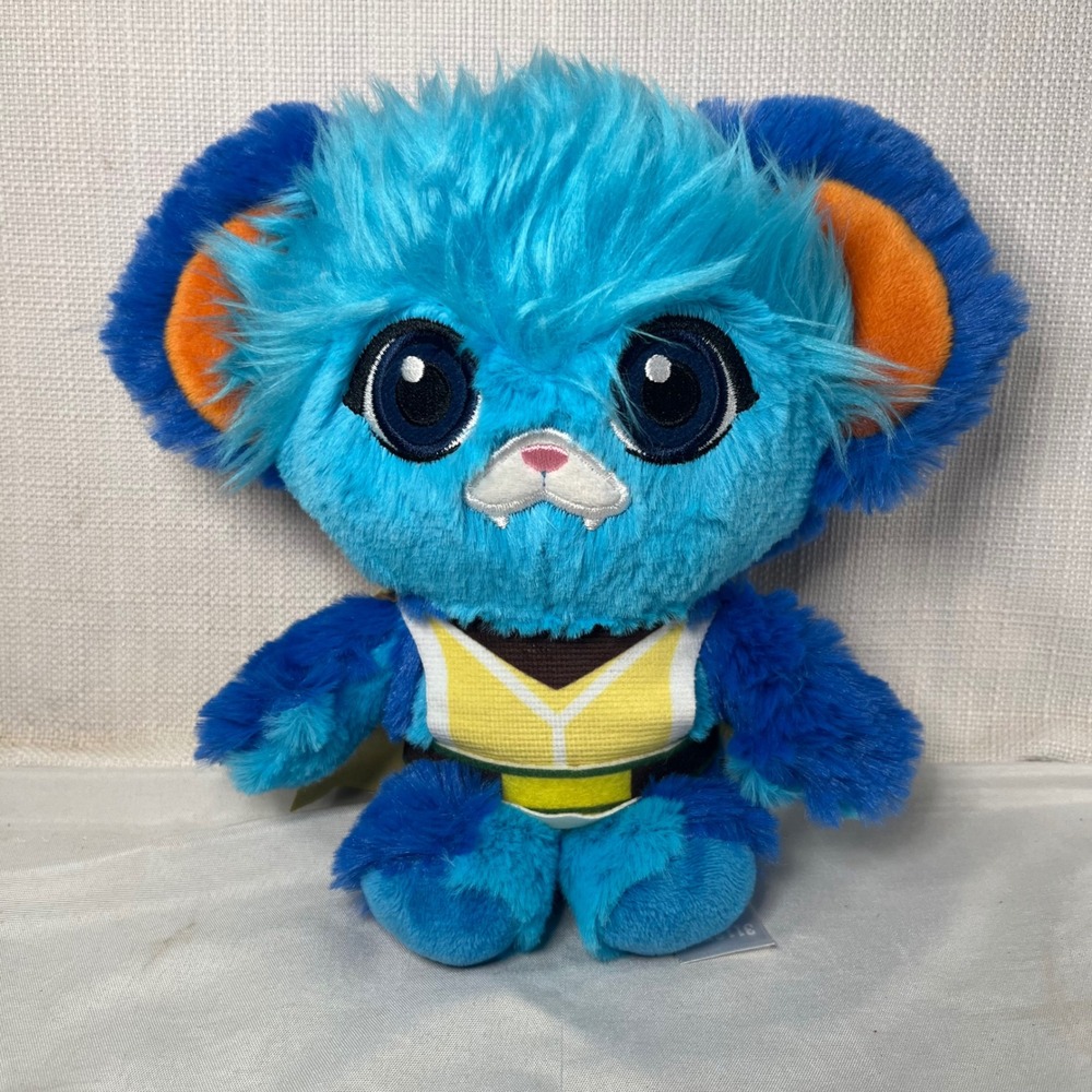 Mattel Cave Club T-Rex Totem Rockelle Pet Plush Blue Turquoise Stuffed Toy